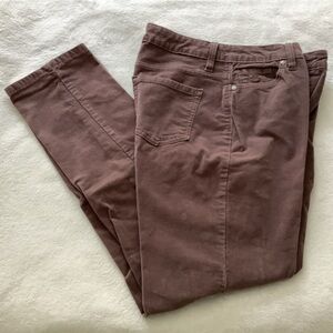 Gloria Vanderbilt brown stretch cord pants, size 10, straight leg